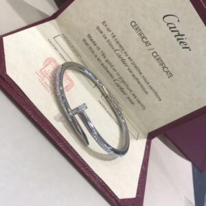 Cartier Juste Un Clou Bracelet White Gold, Diamonds