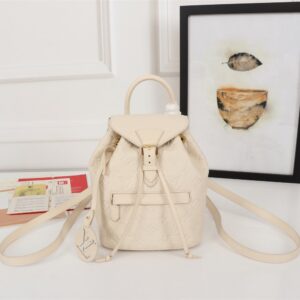 Louis Vuitton Montsouris Backpack Monogram Empreinte Cream