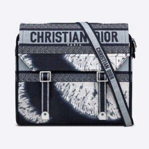 Dior Unisex Diorcamp Bag Blue Multicolor Tie & Dior Embroidery ‘Christian Dior’
