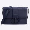 DIOR 30 Montaigne Bag in Ultramatte Grained Calfskin-Navy