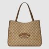 Gucci GG Unisex Gucci 1955 Horsebit Tote Bag Original GG Canvas