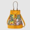 Gucci GG Women Ophidia GG Flora Small Bucket Bag Yellow