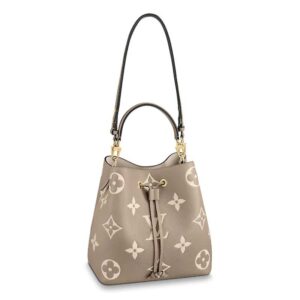 Louis Vuitton LV Women NéoNoé MM Bucket Bag Embossed Grained Cowhide Leather Brown