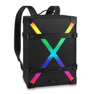Louis Vuitton LV Men Soft Trunk Backpack PM in Mat-Black Taiga Leather