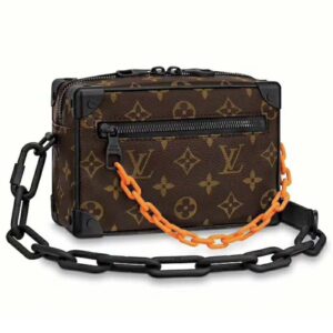 Louis Vuitton LV Unisex Mini Soft Trunk Bag Taurillon Cowhide Brown