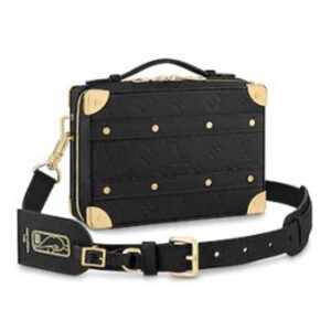 Louis Vuitton LV Unisex LVXNBA Handle Trunk Black Ball Grain Leather