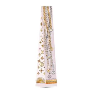 Louis Vuitton LV Women Silk Vendôme Bandeau with Monogram Flowers and Sun Pink