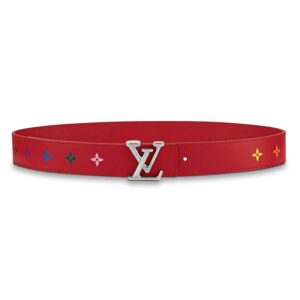 Louis Vuitton Women LV New Wave 35mm Belt in Calf leather Red