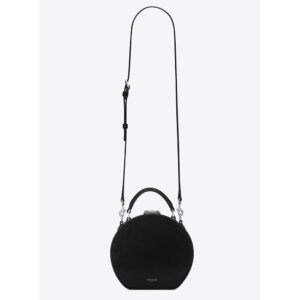 Saint Laurent YSL Women Mica Box in Smooth Leather-Black