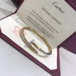 Cartier Juste Un Clou Bracelet Yellow Gold, Diamonds