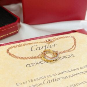 Cartier Trinity Bracelet – White Gold, Yellow Gold, Rose Gold, Diamonds