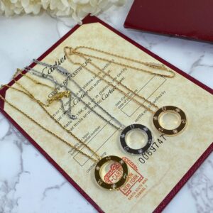 Cartier Love Necklace, 3 Diamonds