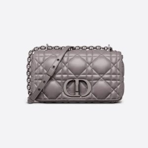 Dior Steel Gray Medium Caro Bag